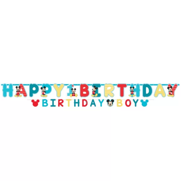 Mickey'S Fun To Be One Jumbo Letter Banner