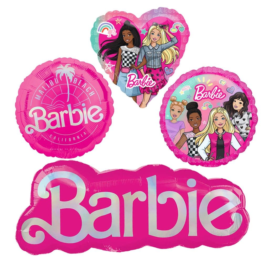 Barbie doll Foil Balloon Set, 4PCS