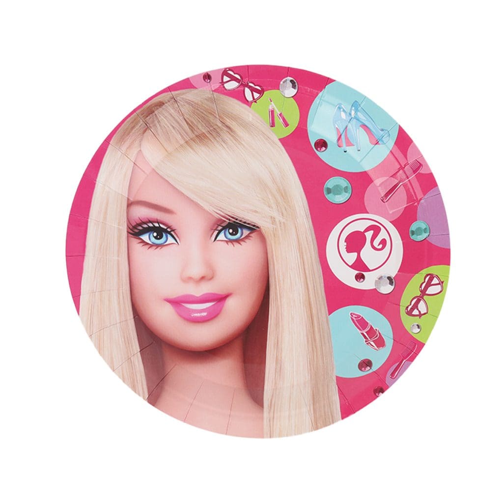 Barbie Girl Paper Plates 9IN, 10PCS