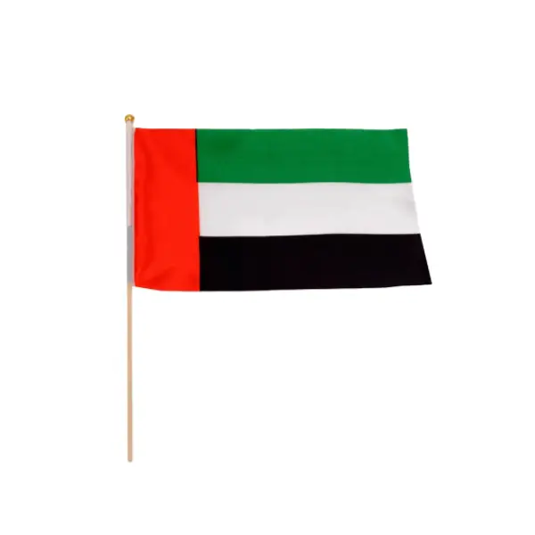 uae flag with stick