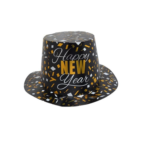 New Year Foil  Paper Hat Multicolours