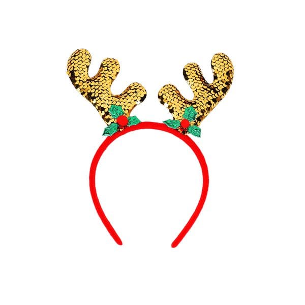 Golden Christmas Sequence Hairband