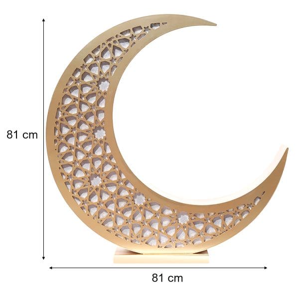 Fibber Board Crescent Moon Ramadan Decoration 81x81cm - Image 2