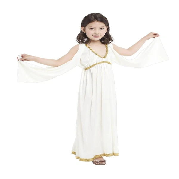 athenian princess goddess white dress