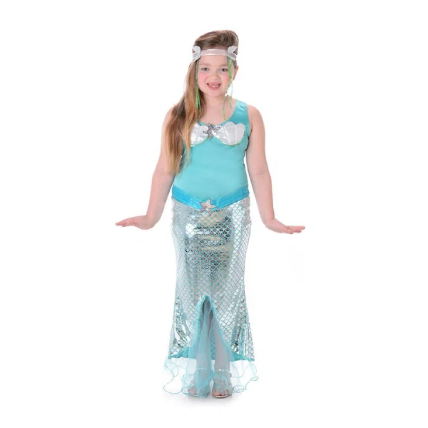 blue mermaid dress child