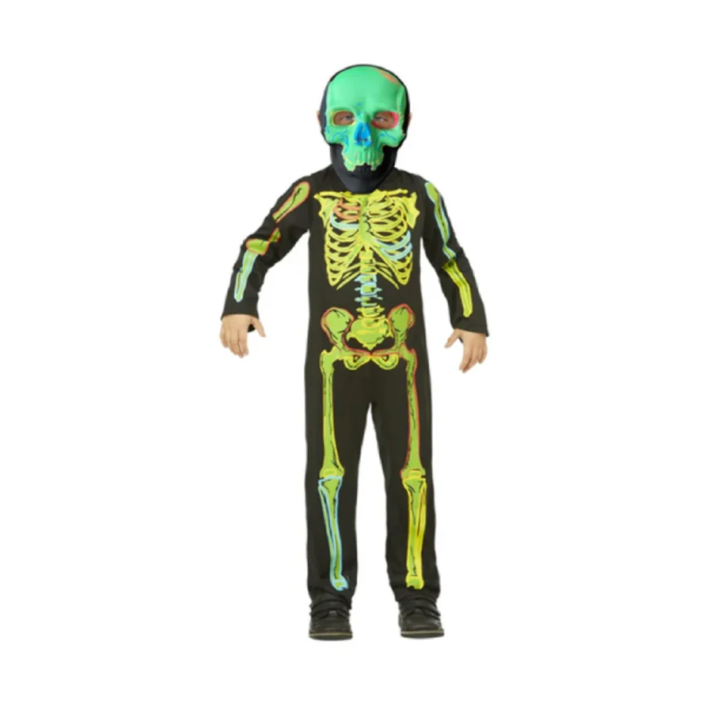 neon skeleton costume