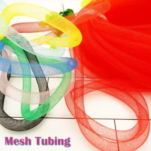 colorful mesh tubes halloween