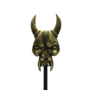 plastic skull staff horn