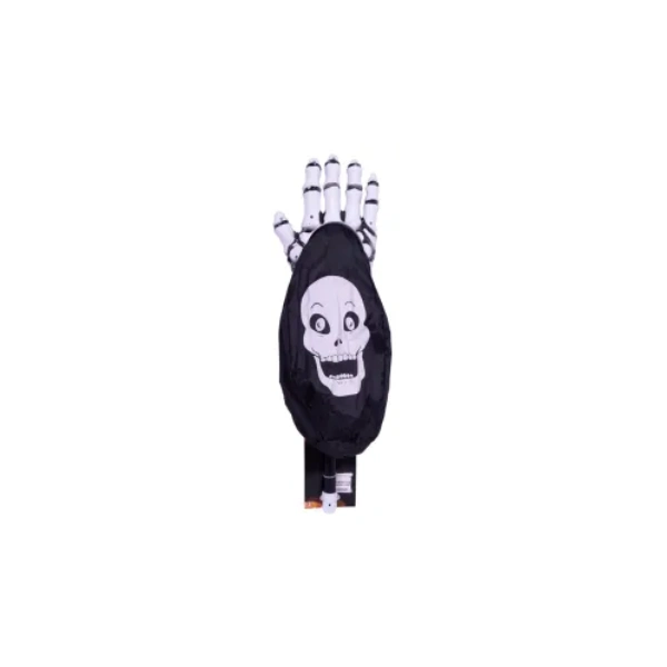 skull hand candy loot bag black