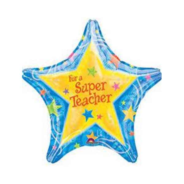 super teacher foil balloon