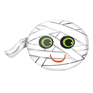 Junior shape balloon featuring a happy mummy design, ideal for Halloween parties and decorations.