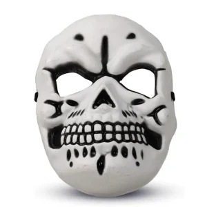 Spooky White Skull/Skeleton Mask Halloween Costume Accessory for Kids and Adults