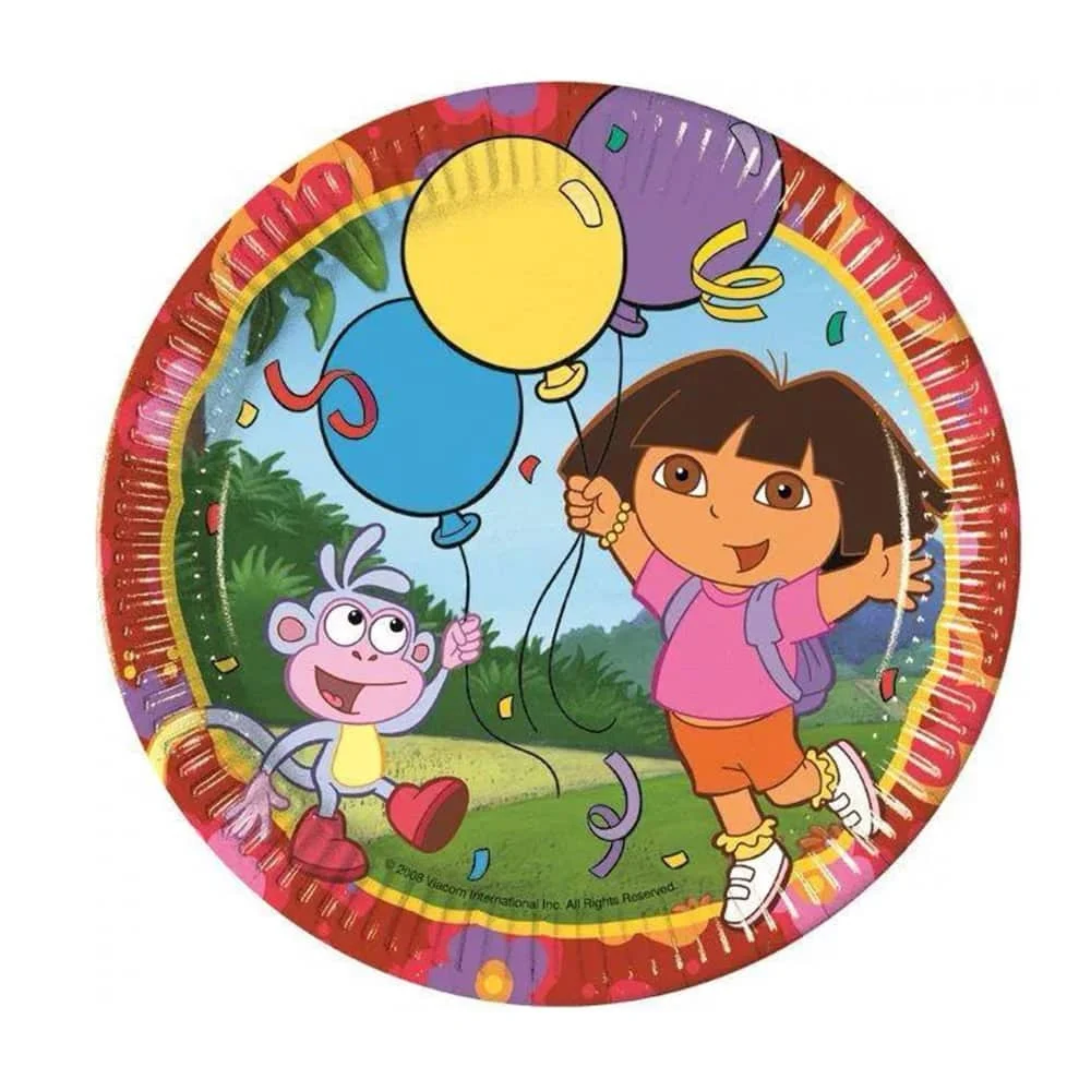 dora paper plates