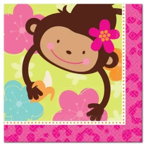 monkey love napkins