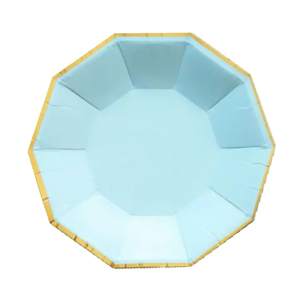 baby shower plate blue