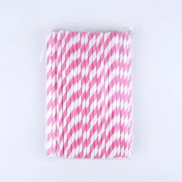 pink straws