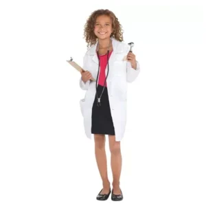 Get the Doctor’s Lab Coat Costume for kids’ dress-up, World Book Day, and Halloween. A perfect kids costume for aspiring doctors!