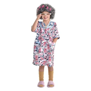 Little Old Lady Girl Costume for kids – a fun outfit for World Book Day and themed parties.