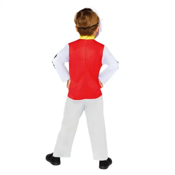 Official Nickelodeon Marshall Paw Patrol Costume for kids aged 3-6 years in black and red.